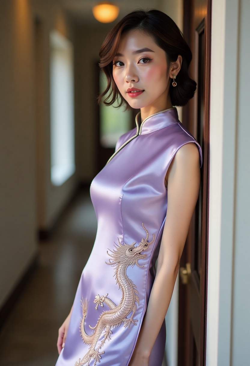 妈妈用手机剪辑家庭旅行视频